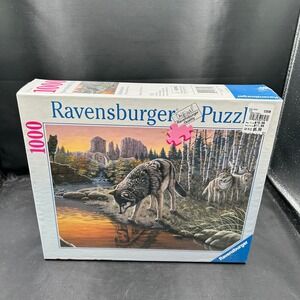Ravensburger Reflections 1000 Piece Jigsaw Puzzle Wolves in Nature New Sealed